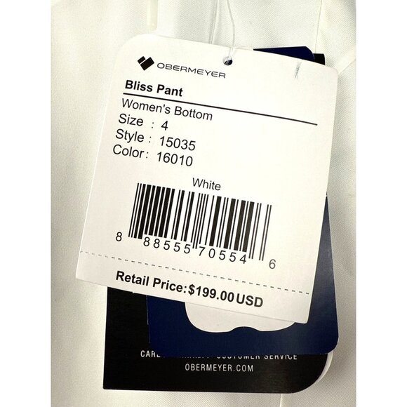 Obermeyer Women's Bliss Ski Pant Regular Inseam White US Size 4 - Picture 10 of 13